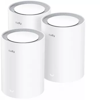 Cudy M3000 3-PAKI võrgusüsteem Kaheribaline (2,4 GHz / 5 GHz) Wi-Fi 6 (802.11ax) Hall, Valge 1 Sisemine