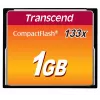 Transcend - Flash Memory Card - 1GB - 133x - CompactFlash Card (TS1GCF133)
