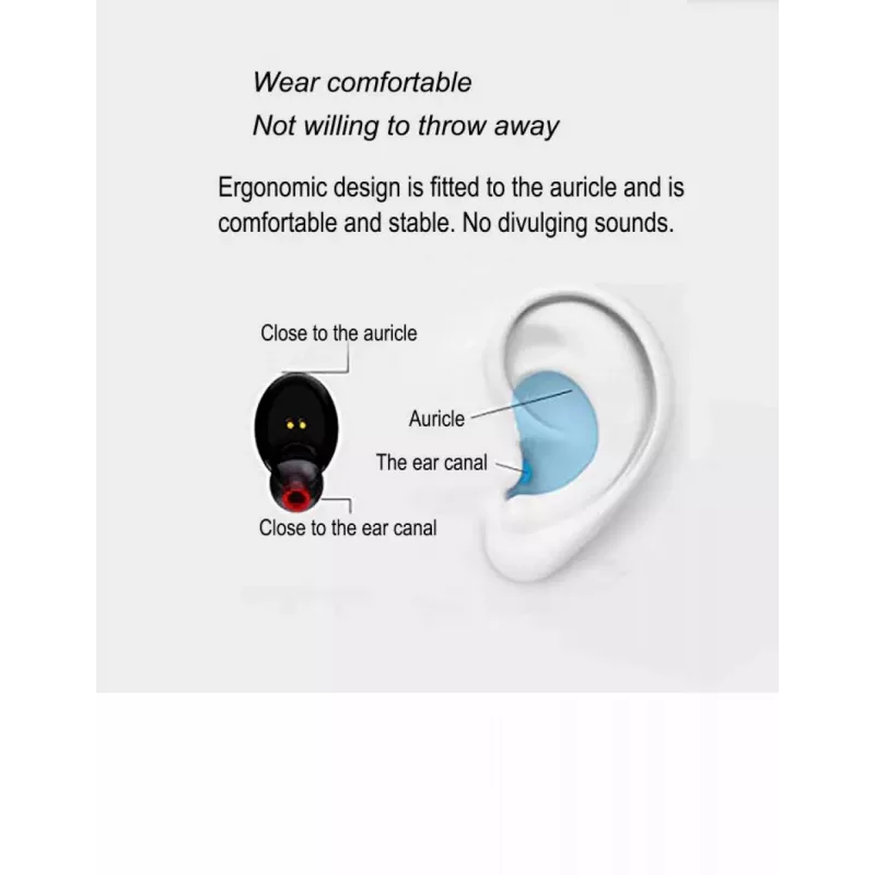 Kõrvaklapid V.Silencer Ture Wireless Earbuds must/punane