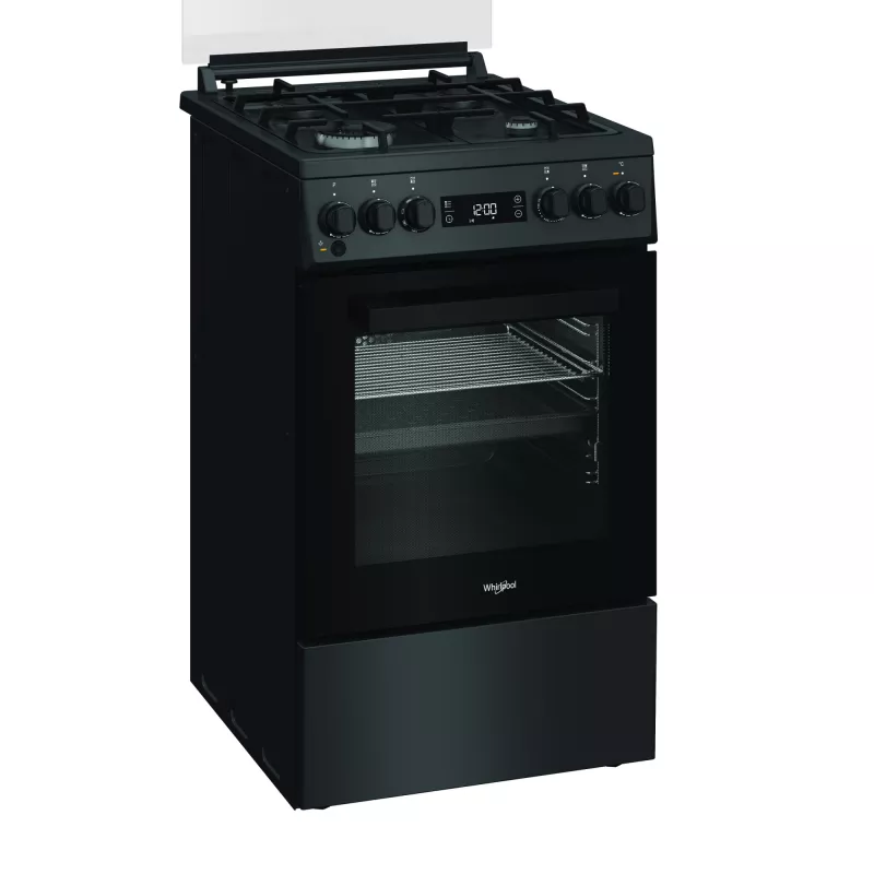 Whirlpool pliit | W5G8LMSWTA | Pliidi tüüp Gaas | Ahju tüüp Elekter | Antratsiit | Laius 50 cm | Sügavus 60 cm | 60 L