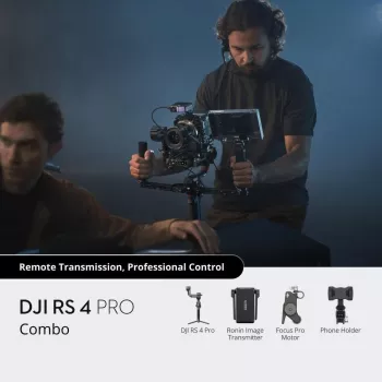 Käsikaamera stabilisaator DJI RS 4 Pro Must süsinikkiud 360° panoraam