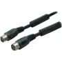 Antenni kaabel ShiverPeaks 80202-128-1.5S — koaksiaalne juhe, 1,5 m, 100 dB, must