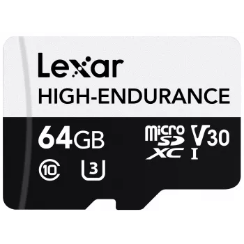 microSD kõrge vastupidavusega kaart 64GB C10 A1 U1 V30 100/35MB/s