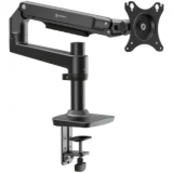 Lauamonitori kinnitus ONKRON MS75-B 43,2–96,5 cm (17-tolliste kuni 38-tolliste) ekraanide jaoks, klamber/läbiviigutihend, kuni 11 kg, VESA 75×75–100×100, kõrguse reguleerimine, pööramine ja kallutamine