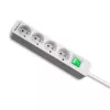 Qoltec 50288 toitepikendus 1,8 m 4 vahelduvvoolupistikupesa siseruumidesse valge