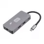 TB-adapteri jaotur USB C (7in1) HDMI USB SD/tf RJ45 (2500 Mbps) PD