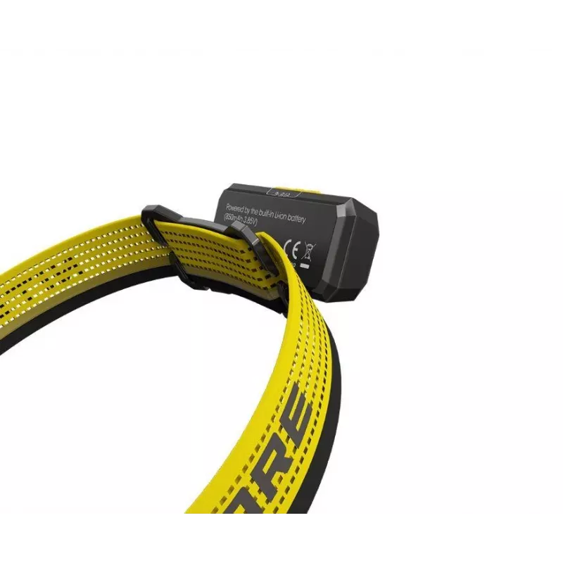 Nitecore NU27 otsmikulamp must, kollane peapaelaga LED-lamp