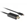 LANBERG CA-CMDP-10CU-0030-BK videokaabli adapter, 3 m, USB USB-C DisplayPortile, 4K@60Hz/144Hz tugi