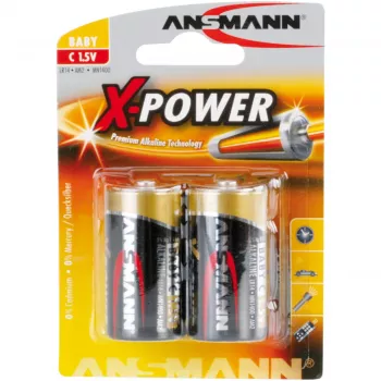 ANSMANN leelis-X-Power aku, (C), 2 tk pakk (5015623), 7500mAh