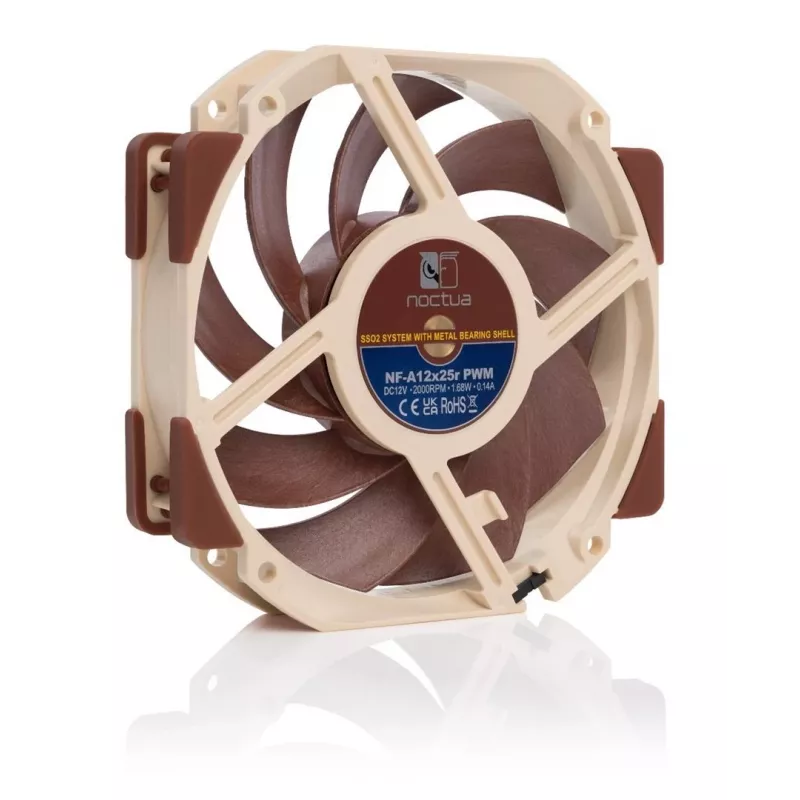 Ventilaator Noctua NF-A12X25R PWM 12 cm Beež Pruun 2000 RPM 102.1 m³/h