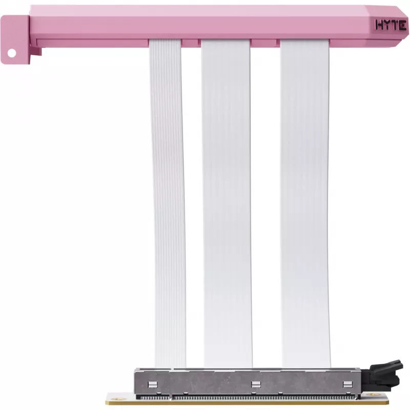PCIe 5.0 Hyper Riser kaabel HYTE ACC-HYTE-PCIE50-SM, 20 cm, roosa/valge