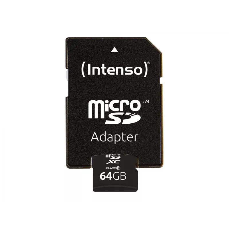 MicroSD-kaart Intenso 64GB MicroSDXC Class 10