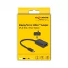 Adapter DisplayPort female to USB USB-C male DeLOCK 4K PD 85W