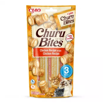 INABA Churu Bites kanaretseptiga mähised – kassimaiused – 3x10 g