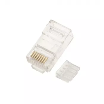 Võrgukaabel Extralink RJ45 pistik CAT6 UTP RJ45 8P8C läbipaistev