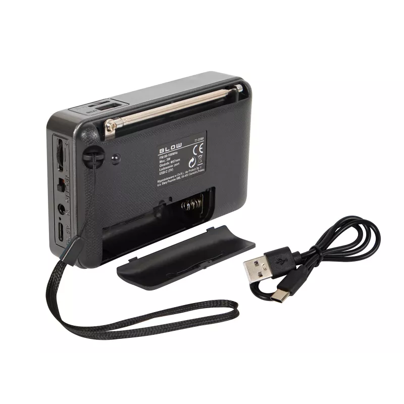 Kaasaskantav analoog AM/FM Bluetooth raadio BLOW RA18 FM-tuuneriga ja Bluetooth-ühendusega