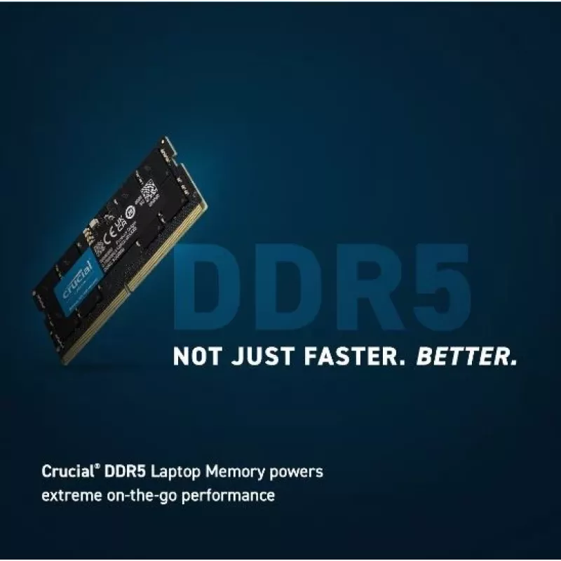 Crucial DDR5 48GB Kit 5600MHz CL46 On-die ECC SO-DIMM 262-PIN