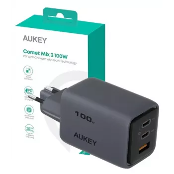 Comet Mix 3 seinalaadija PA-C5 3xUSB (2xUSB-C ja 1xUSB-A) 100W 5A QC5.0 PD3.0 AFC PPS FCP SCP