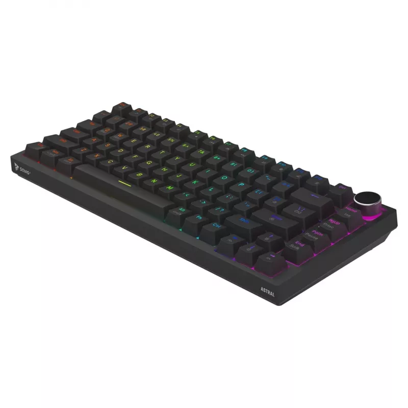 Savio ASTRAL BLACK JADE klaviatuur mängimiseks USB QWERTY US International