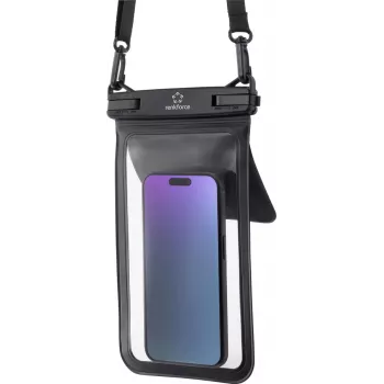 Renkforce Veekindel Nutitelefoni Ümbris Outdoorcase Universaalne Must, Läbipaistev Veekindel, Kanderihmaga, Tolmukindel RF-6956970 (RF-6956970)