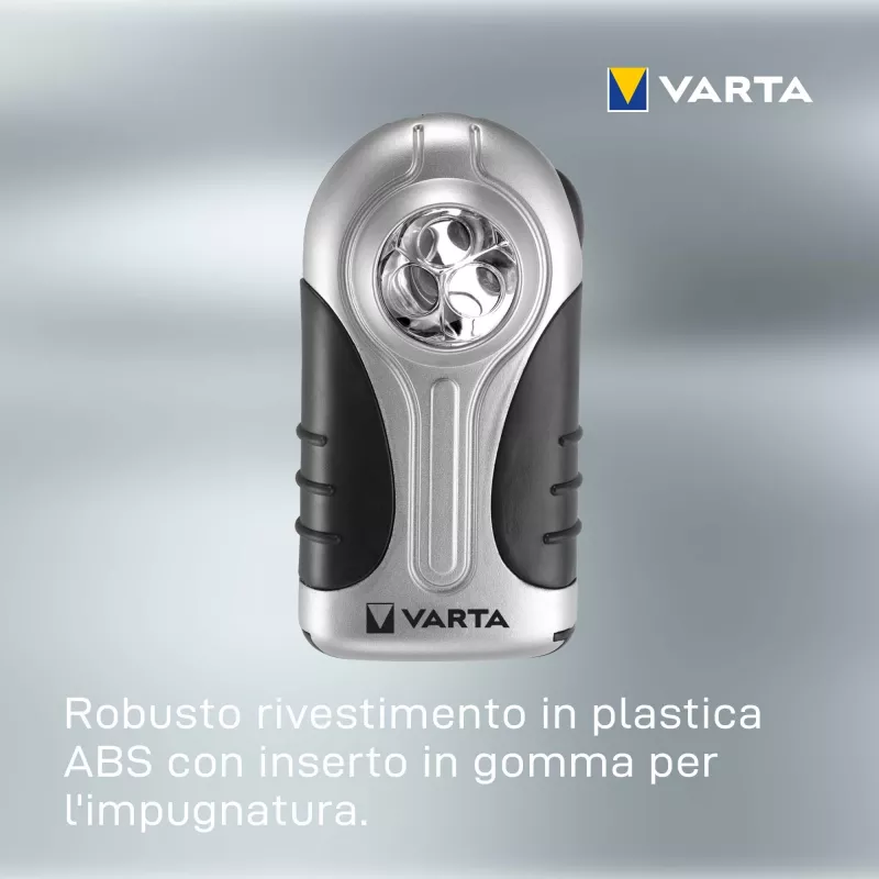 Käsilamp Varta 16647 Must Hõbedane