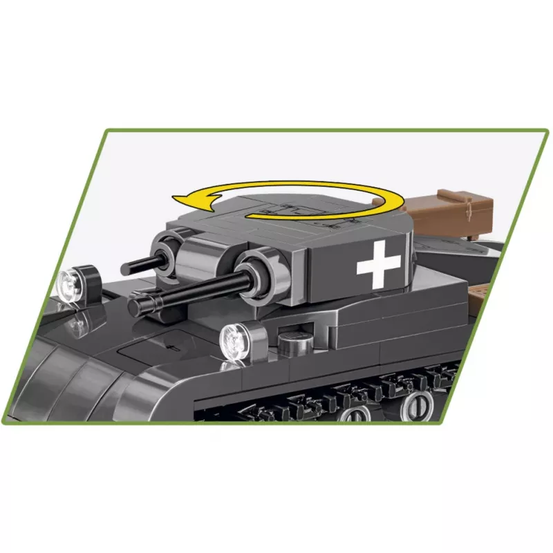 Ehituskomplekt Cobi Panzer II Ausf. A — 250 osa, must