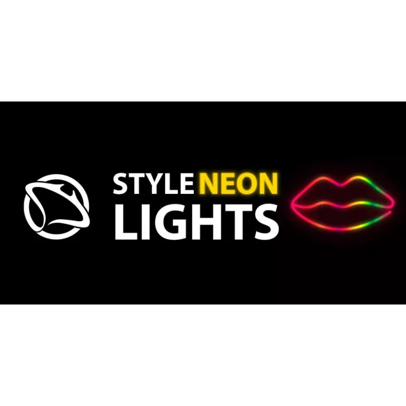 Neoontuled MANTA SNL61RGB LIPS RGB värvimuutev dekoratiivmärk, mudel SNL61RGB