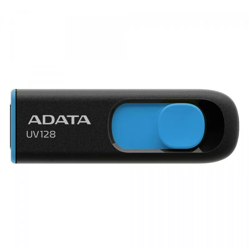 ADATA 64GB DashDrive UV128 USB-mälupulk USB Type-A 3.2 Gen 1 (3.1 Gen 1) Must, Sinine