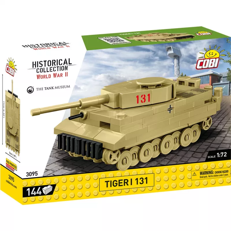 Cobi Tiger I 131 ehituskomplekt — 144 tk, soovitatav vanus 6+, roheline