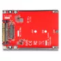 DeLOCK 2,5-tolline muundur U.3 SFF-8639 M.2 NVMe Key M-le, 7 mm, punane