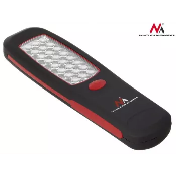 Töökojalamp MACLEAN MCE03 — 24 LED-i, magnetiline alus ja konks, patareitoitega (3×AAA)