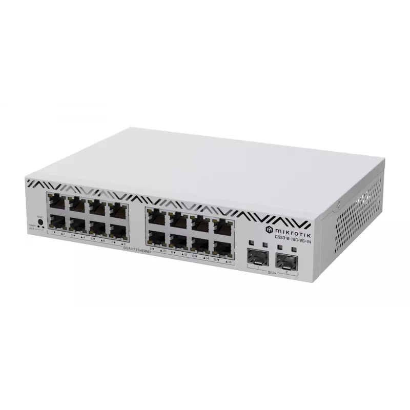 MikroTik Cloud Smart Switch CSS318-16G-2S+IN, 16x Gigabit, 2x SFP+ (CSS318-16G-2S+IN)