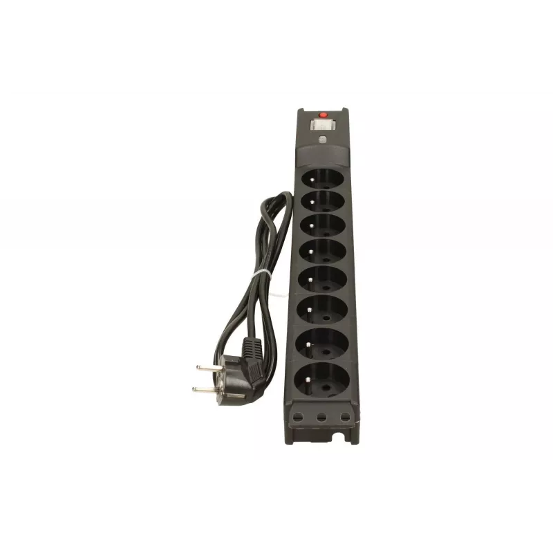 LESTAR LXARM 810 G-A K.:CZ 1,5M 19PDU must 8 vahelduvvoolu pistikupesa 230 V 1,5 m