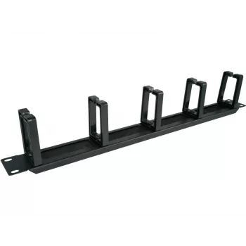 Alantec PK048 1U 19 kaabli korraldaja harjatud läbiviiguga, 5 plastist hoidikut
