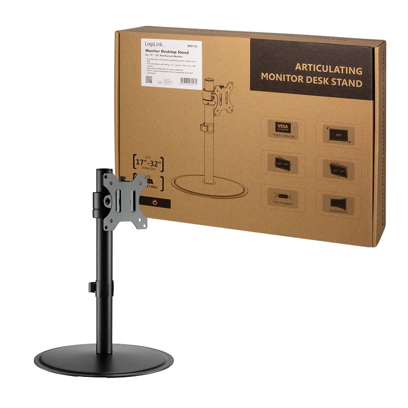 Monitorikinnitus LogiLink BP0110 81,3 cm (32 tolli) lauale, must
