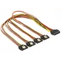 SATA-kaabel DeLOCK 60158 0,5 m SATA 15-kontaktiline 4 x SATA 15-kontaktiline mitmevärviline