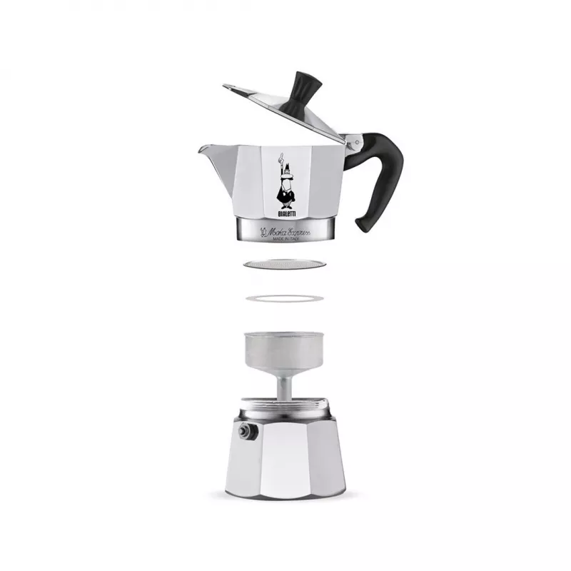 Bialetti Moka Express Moka pot 0.06 L Alumiinium, Must