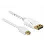 DisplayPort-kaabel DeLOCK 83482 Mini DisplayPort 2 m Valge