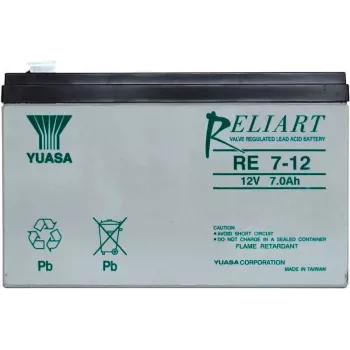 Suletud pliiaku Yuasa RE7-12 12V 7Ah AGM varu- ja toitesüsteemidele