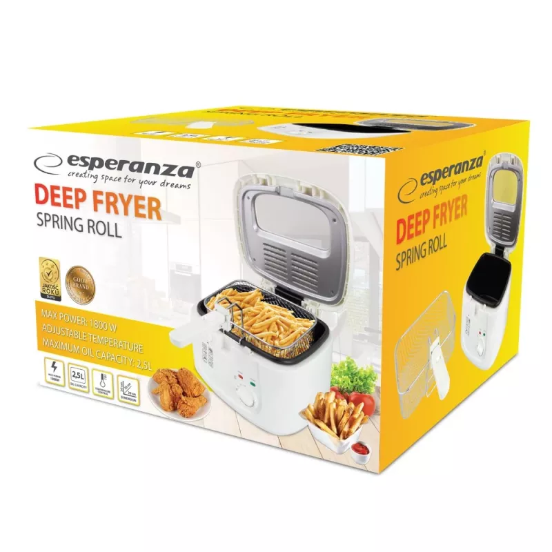 Esperanza EKG012 Fritüür 2,5L, Valge