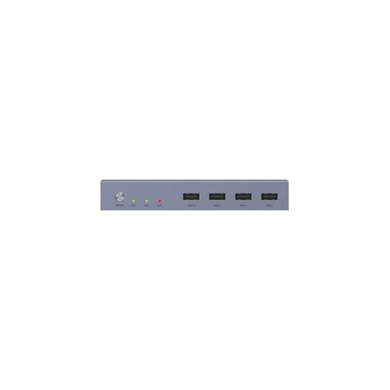 KVM-lüliti Unitek V307A USB HDMI 2-pordiline 4K Ultra HD 3840x2160@60Hz HDCP 2.2, metallkorpus, hall