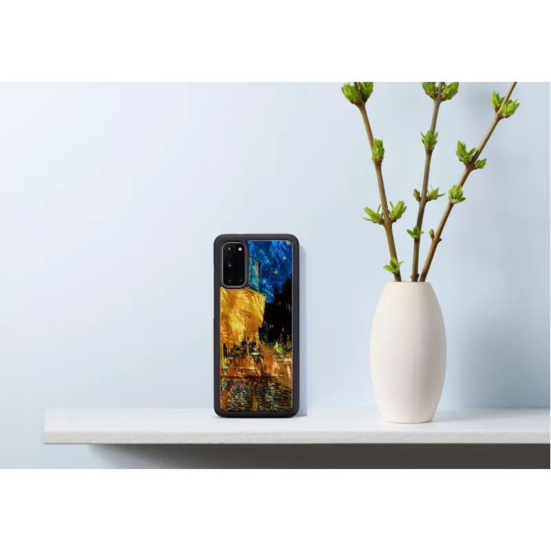 Kaitseümbris iKins Samsung Galaxy S20 jaoks — must, Cafe Terrace kujundus