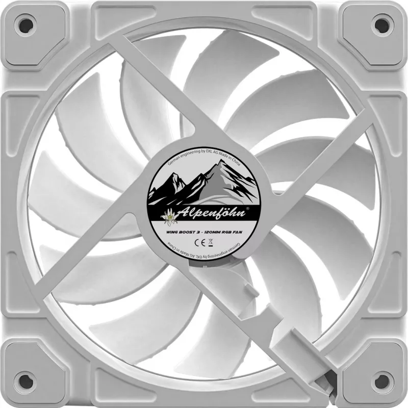 ALPENFÖHN Wing Boost 3 ARGB 120mm ventilaator, 3-ne pakk, valge