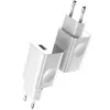 Laadija Baseus Quick Charger CCALL-BX02, max 24 W, USB Fast Charge 3.0, valge, 100–240 V