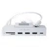 Sülearvuti dokk / pordireplikaator Satechi ST-UCICHS USB 3.2 Gen 1 USB-C, USB-A pordid, SD/MicroSD, hõbedane