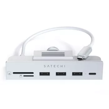 Sülearvuti dokk / pordireplikaator Satechi ST-UCICHS USB 3.2 Gen 1 USB-C, USB-A pordid, SD/MicroSD, hõbedane