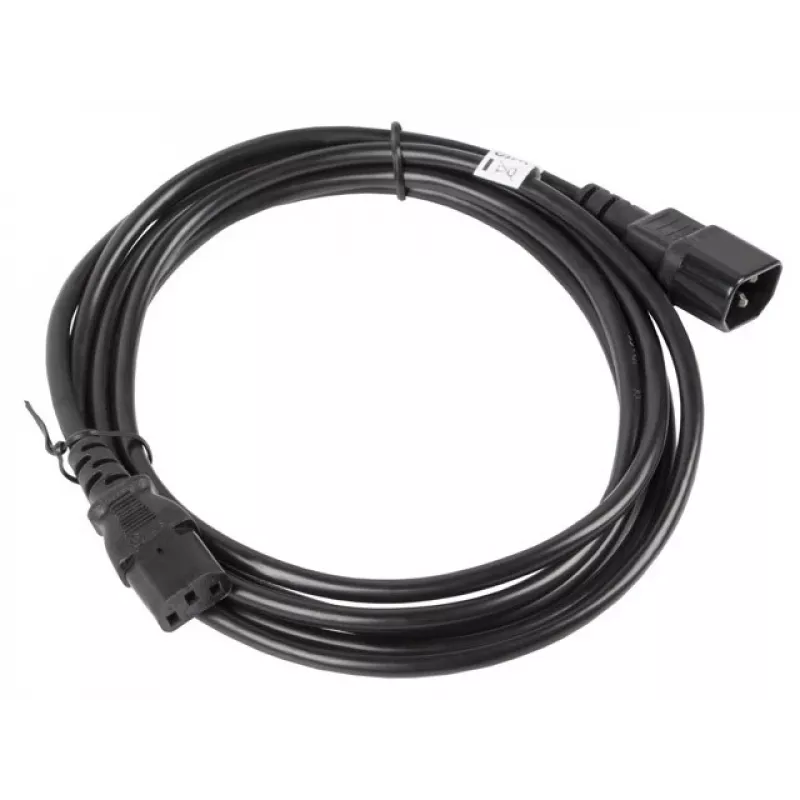 Lanberg CA-C13E-11CC-0030-BK Stromkabel Schwarz 3 m C13-Koppler C14-Koppler (CA-C13E-11CC-0030-BK)
