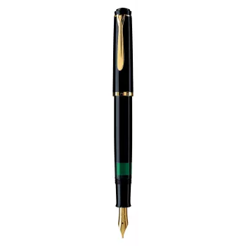 Pelikan M200, Must, Kuldne, Integreeritud täitesüsteem, Vaik, Kuldne, Kaldus sulg, Kuldne, Roostevaba teras