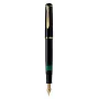 Pelikan M200, Must, Kuldne, Integreeritud täitesüsteem, Vaik, Kuldne, Kaldus sulg, Kuldne, Roostevaba teras