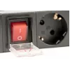 Toitejaotusseade GEMBIRD EG-PDU-014-C14, 8 vahelduvvoolu pistikupesa, C14 sisend, 3 m kaabel, 1U, 3680 W, 10 A, alumiinium, must